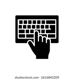Typing with Virtual Keyboard Projection Icon