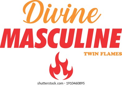 Typo Graphic Vector Design Of Twin Flame Concept