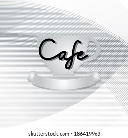 Typo vector with word "Cafe"