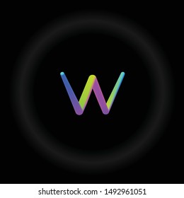 Typo w 3D Neon fonts modern alphabet letters and numbers vector illustration Vector
