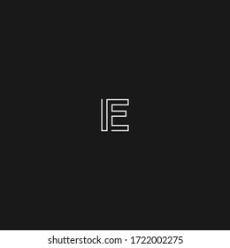 Typographic Alphabetic Logo Letter Stock Vector (Royalty Free ...