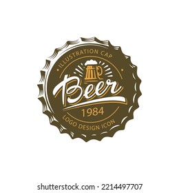 Typographic beer labels and logos drawn with chalk