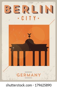 Typographic Berlin City Poster Design