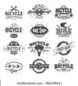 Typographic Bicycle Label Design and Logo