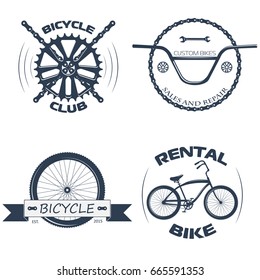 Typographic Bicycle Label Design and Logo