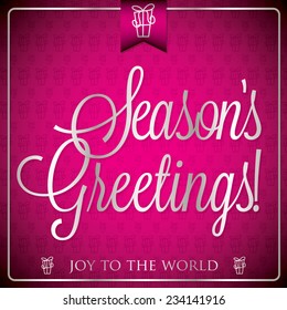 Typographic Christmas card in vector format.