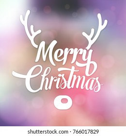 Typographic Christmas Design / Merry Christmas