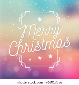 Typographic Christmas Design / Merry Christmas