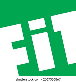 Typographic concept design about being FiT