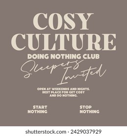typographic cool positive slogan design with natural colors