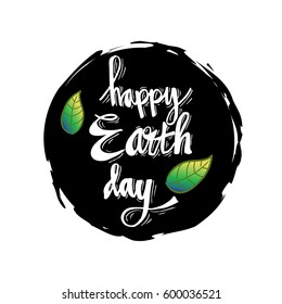 Typographic design for Earth Day. Concept Poster.