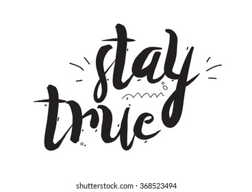 Typographic design. Greeting card with quote. Usable as photo overlay