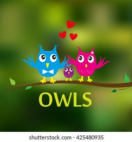 Typographic Design - Owls