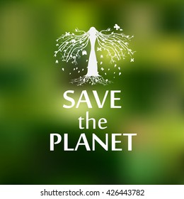 Typographic Design - Save the planet