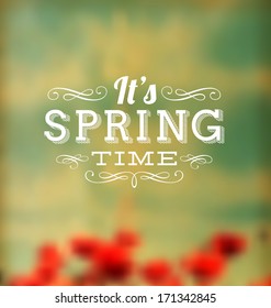 Typographic Design - It's Spring Time