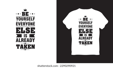 typographic design for t shirt change any color and print ready design