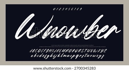 Typographic distressed font with dry brush strokes texture. Grunge graffiti style bold uppercase letters. Hand drawn thick alphabet. Dirty textured vector type. Punk style typography capital letters.
