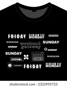 Typographic graphic design for t shirt print or any design