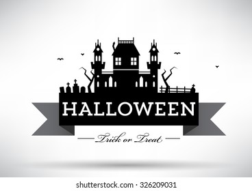 Typographic Halloween Vector Design