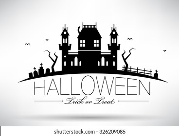 Typographic Halloween Vector Design