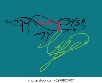 Typographic handmade letter vector design for tshirt and e.t.c