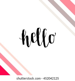 Typographic handwritten phrase