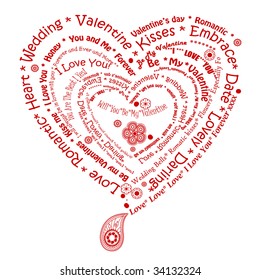 Typographic Heart Design