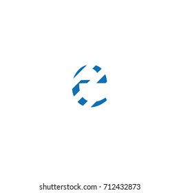 typographic letter e editable vector, blue lines, camouflaged decorative background