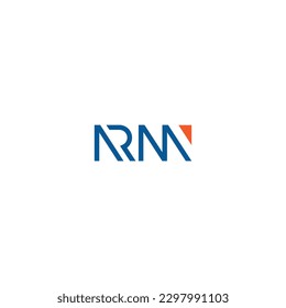 Typographic logo design consisting of letters A, R and M. Vector