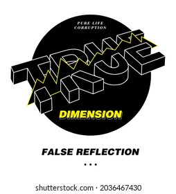 Typographic minimalist slogan print design