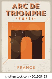 Typographic Paris City Poster Design 