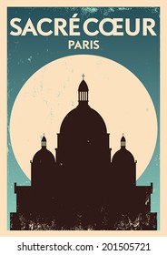 Typographic Paris City Poster Design 