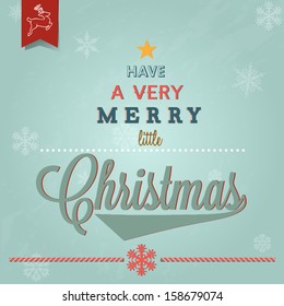 Typographic Retro Christmas Design