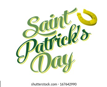 Typographic Saint Patricks Day Card