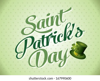 Typographic Saint Patricks Day Card