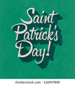 Typographic Saint Patricks Day Design