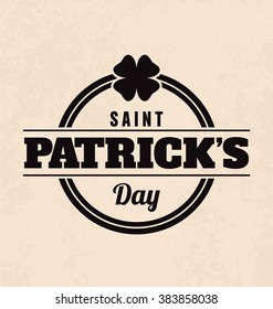 Typographic Saint Patrick's Day Themed Vector Design