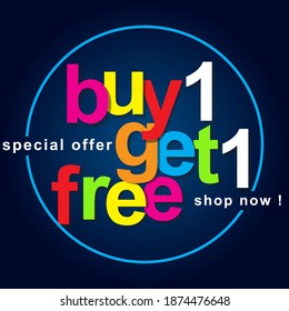 Typographic simple idea for special offer promotion poster, vector illustration, events, special times, online marketing. Banner templates. Increase your business sales with this concept. Flat design