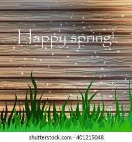 Typographic Spring Poster / Abstract Background Design