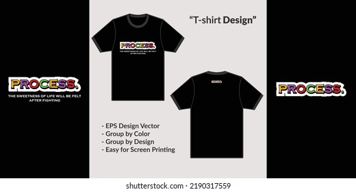 Typographic style motivational quote process text for t-shirt, hoodie or merchandise design