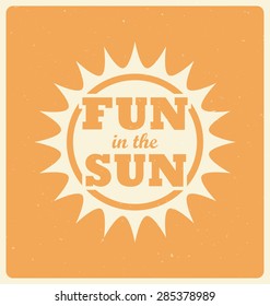 Typographic Summer Background Design - Summer Holiday Concept - Vector design for print or web