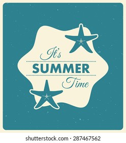 Typographic Summer Background Design - Summer Holiday Concept - Vector design for print or web