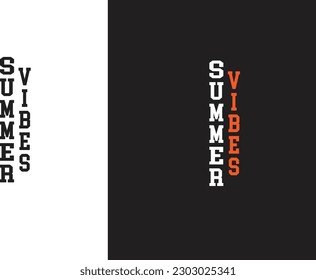  typographic summer vibes t-shirt design 