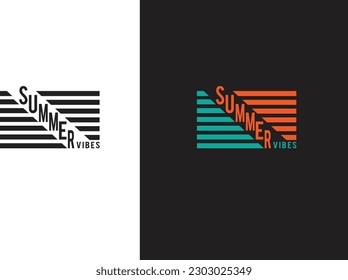  typographic summer vibes t-shirt design 