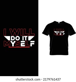 Typographic T shirt Design vector