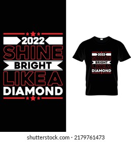 Typographic T shirt Design vector