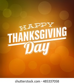 Typographic Thanksgiving  Day Design - Happy Thanksgiving Day Card