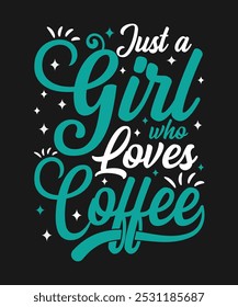 Typographic T-shirt Design For Coffee lovers