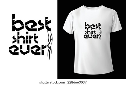 Typographic Tshirt Design - T-shirt Design For Print Eps Vector