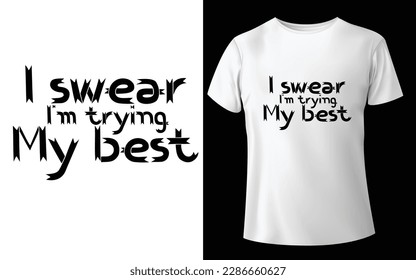 Typographic Tshirt Design - T-shirt Design For Print Eps Vector
